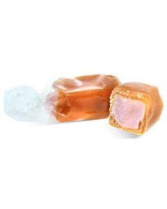 French Soft Caramels with Real Butter with Blueberry Center (1 Lbs)
