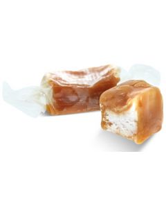 French Soft Caramels with Real Butter and with Chestnut Center (1 Lbs)