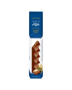 Chocolate Alps w/ Crunchy Honey Nougat Almonds 90g Bar (6 pcs)