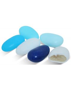 Italian Almond Confetti Five Blue Shades (1.100 Lbs)